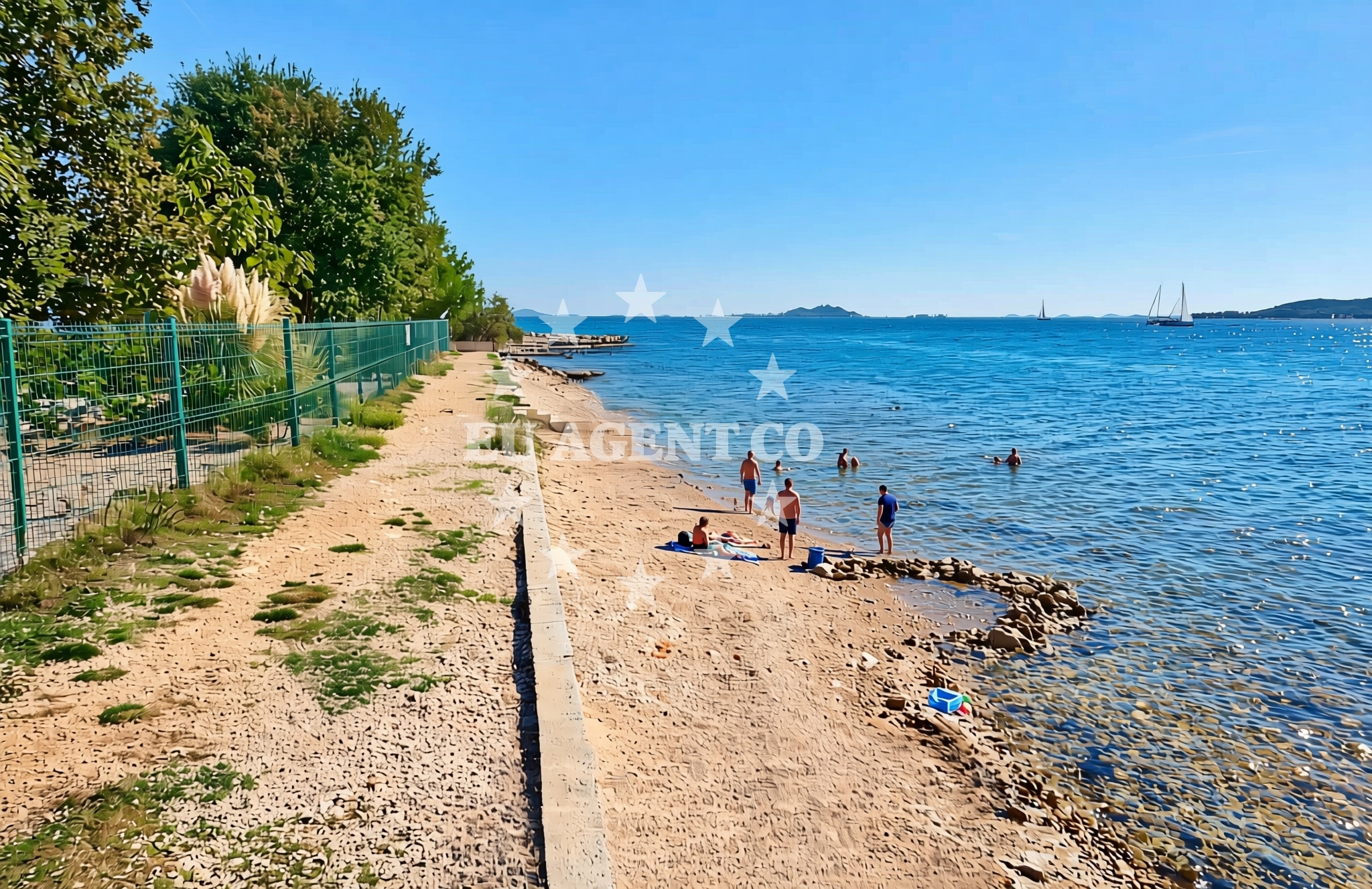 Additional view of Pručanik jug, Biograd na Moru Beach in Pručanik jug