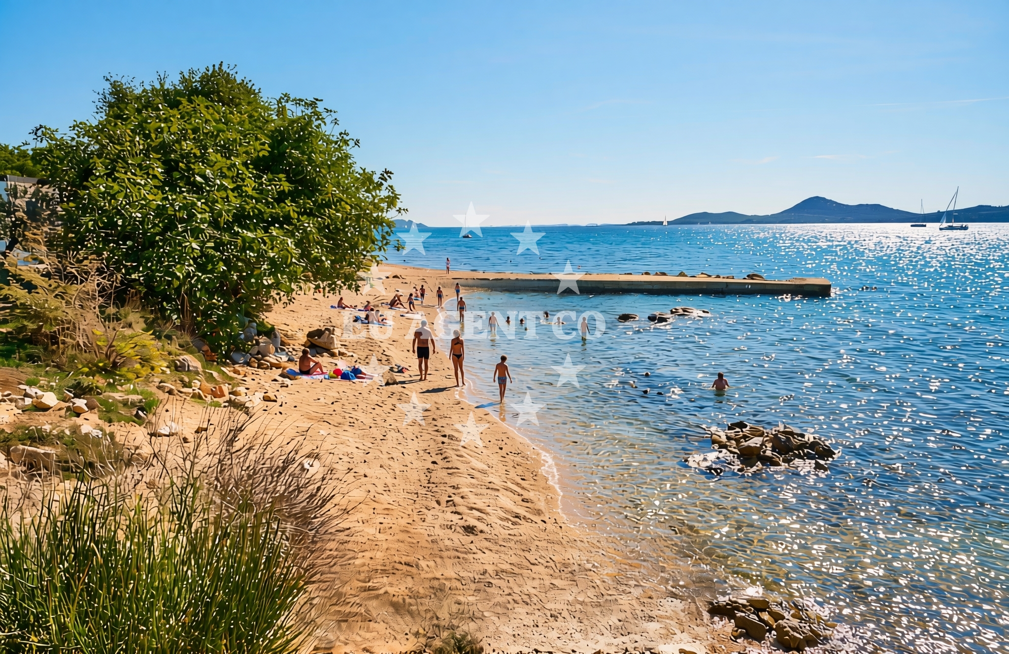 Additional view of Pručanik sjever, Biograd na Moru Beach in Pručanik sjever