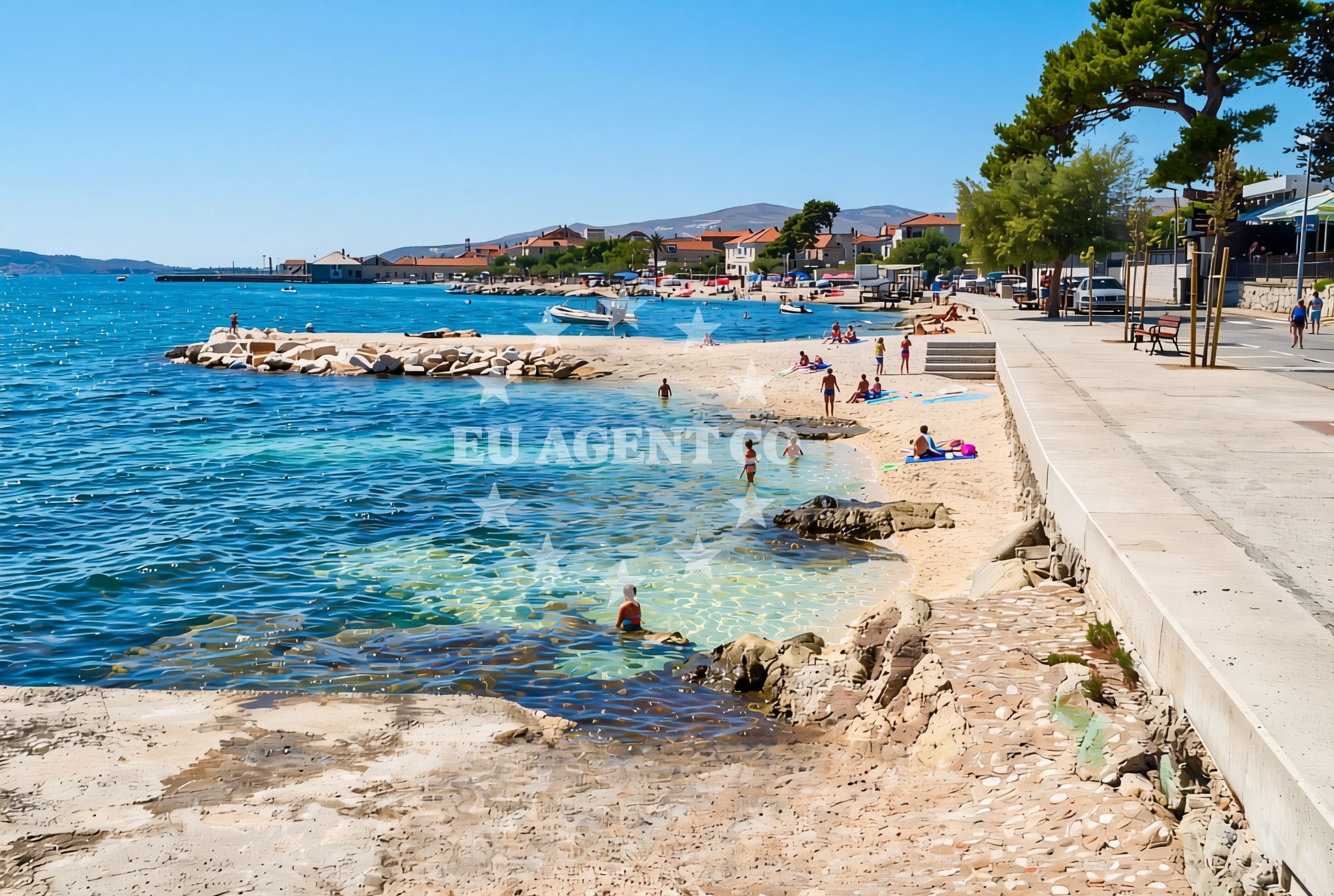 Additional view of Prvi nasip, Kaštel Stari Beach in Prvi nasip