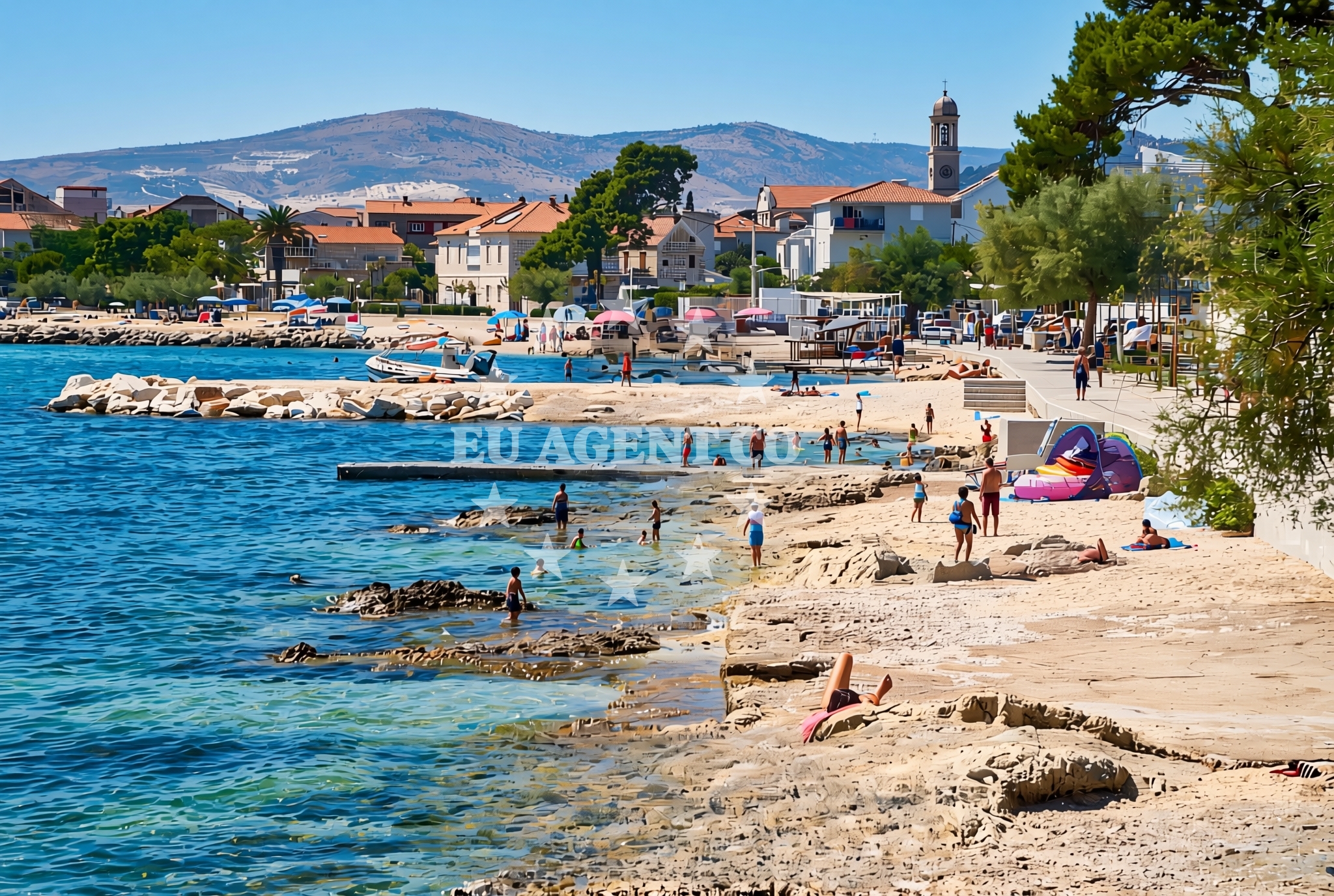 Additional view of Prvi nasip, Kaštel Stari Beach in Prvi nasip