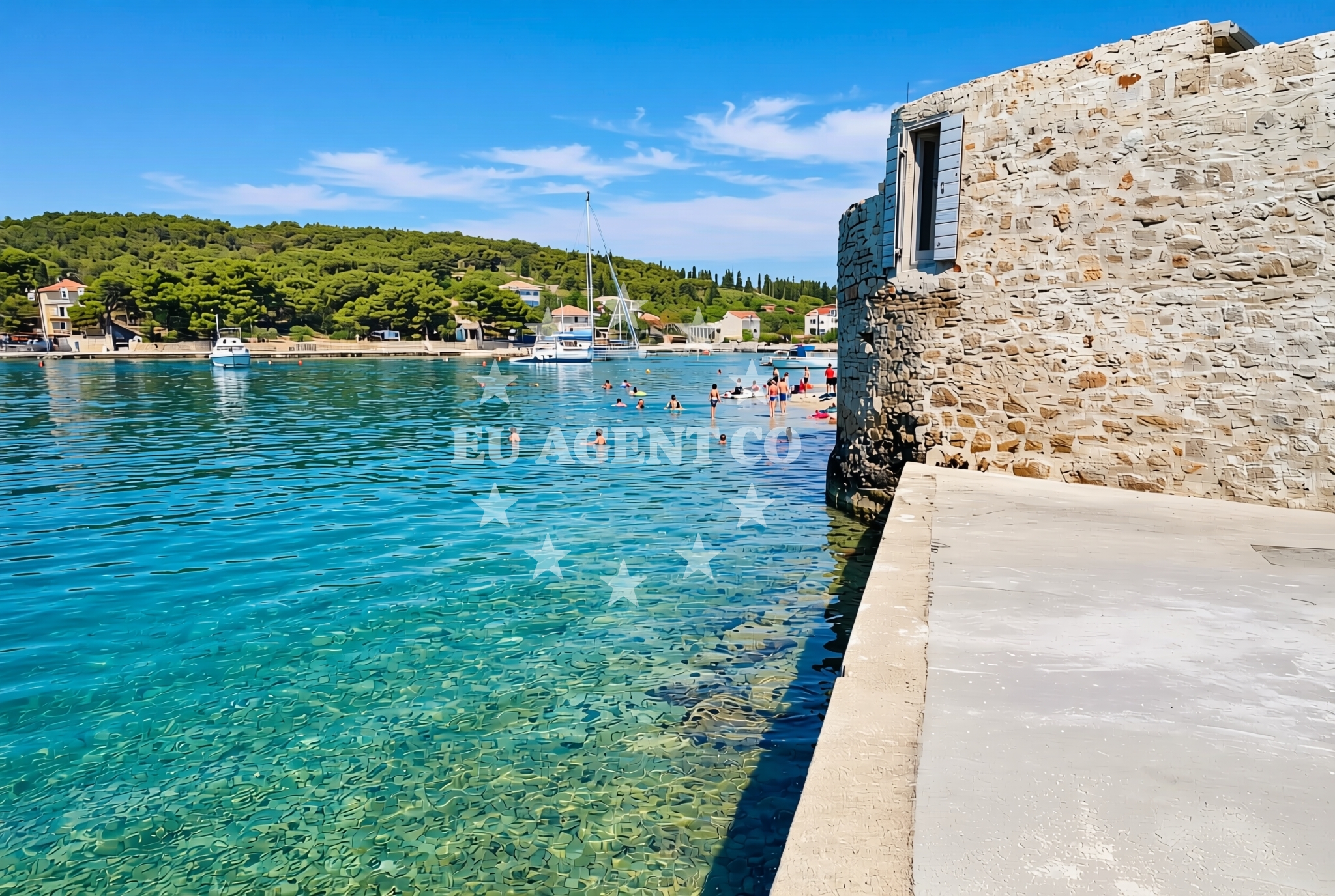 Overview of Prvić Luka (Prvić): beaches and coves (5) in Prvić Luka (Prvić)