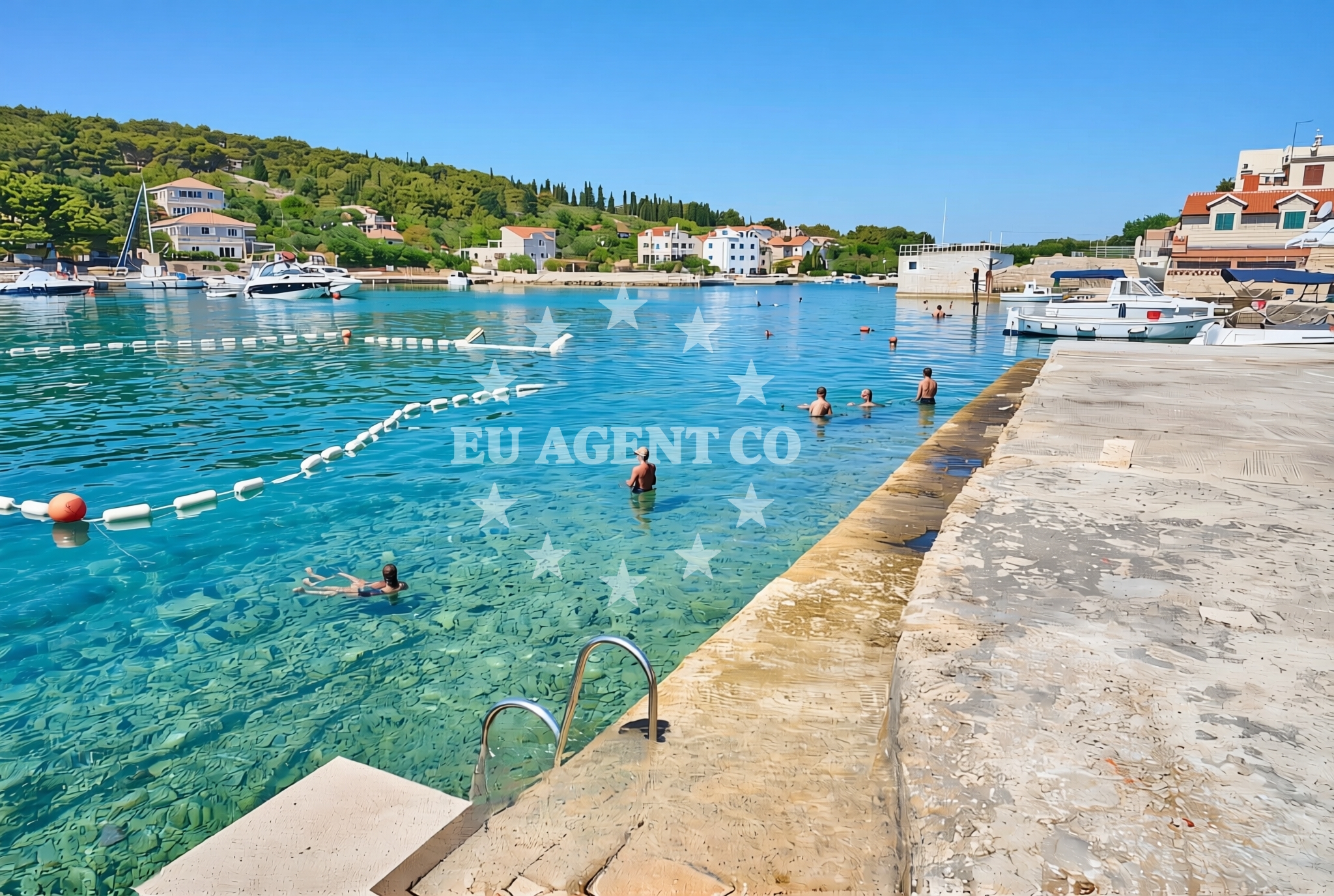Beach facilities and surroundings at Prvić Luka (Prvić): beaches and coves (5) in Prvić Luka (Prvić)