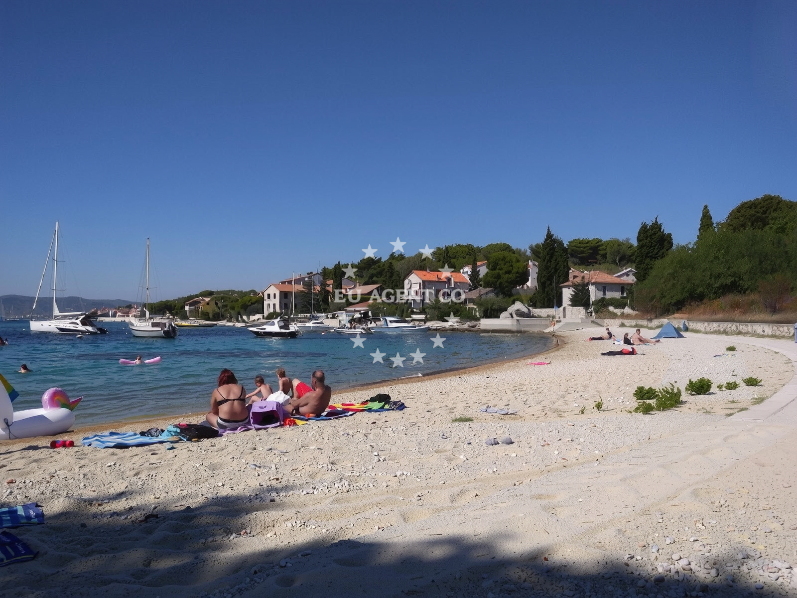 Sea and coastal view of Prvic Sepurine beach in ULICA IX JUŽNA OBALA 111, Prvić Šepurine