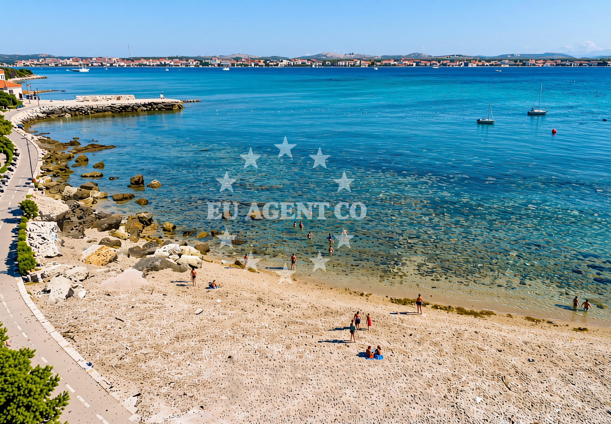 Shoreline and swimming area at Prvić Šepurine (Prvić): beaches and coves (19) in Prvić Šepurine (Prvić)
