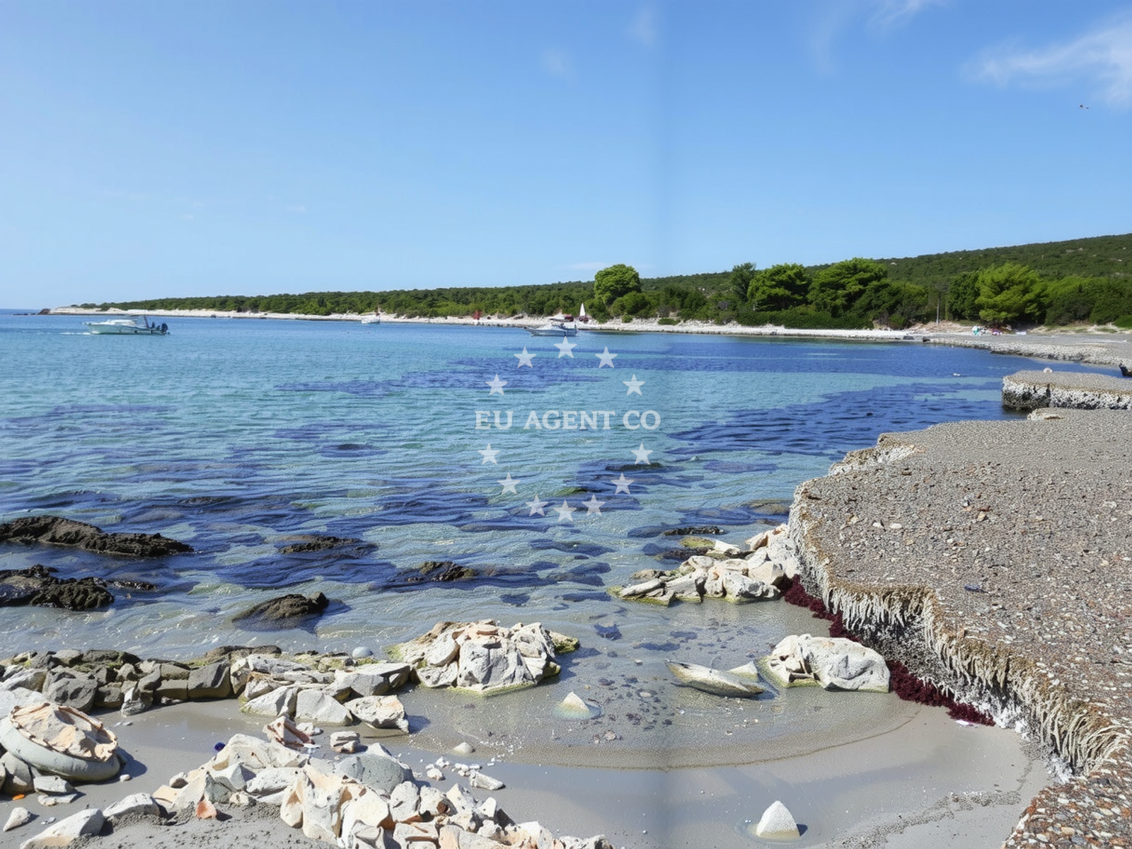 Sea and coastal view of Przine beach in Obrada Hrgovi?a 36, Veli Lošinj