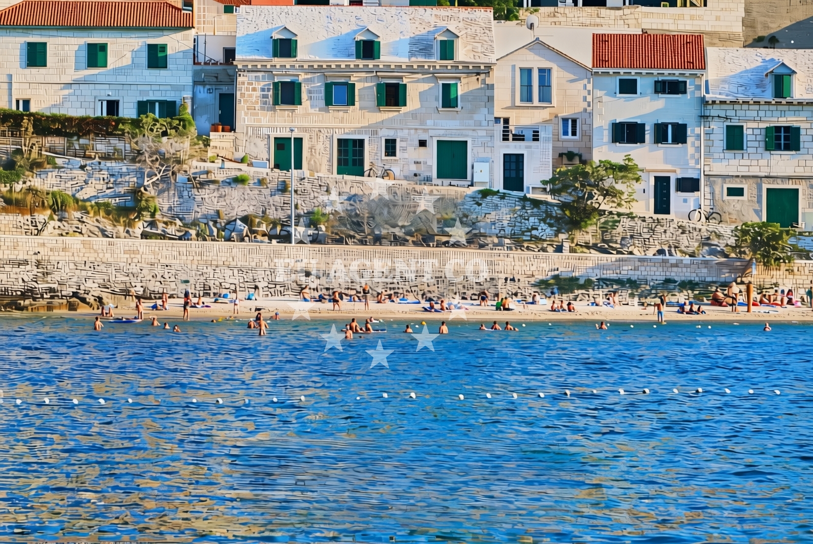 Overview of Pučišća (Brač): beaches and coves (2) in Pučišća (Brač)