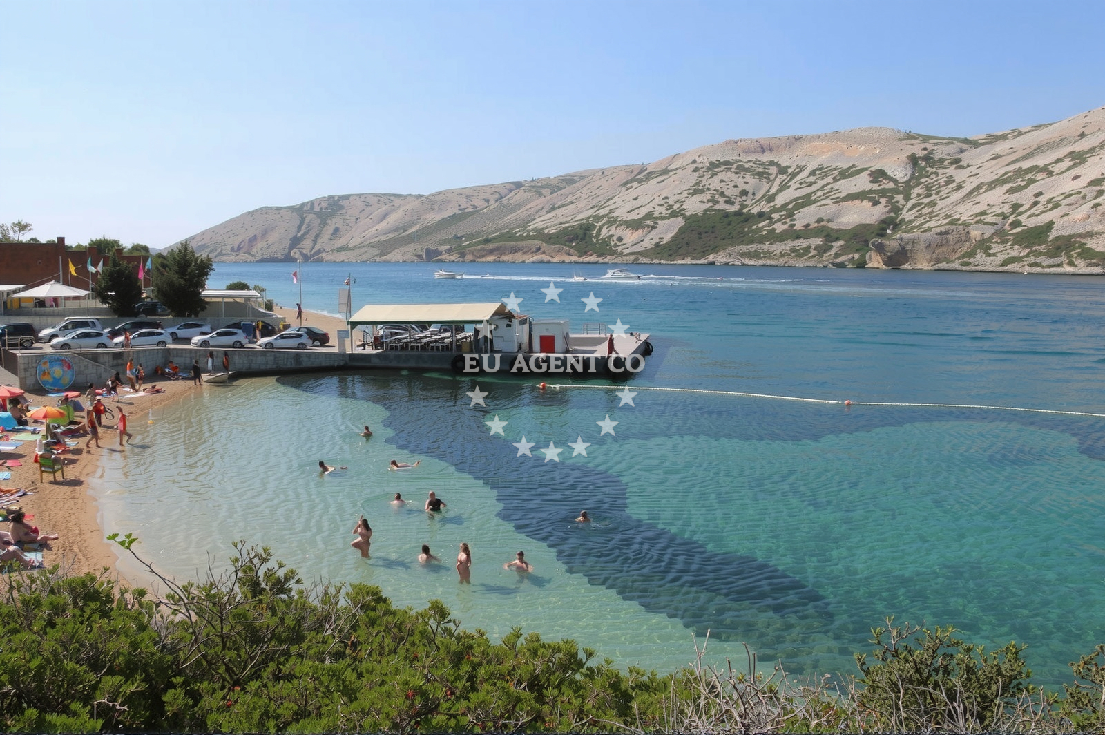 Additional view of Pudarica beach in 574 Barbat, Rab