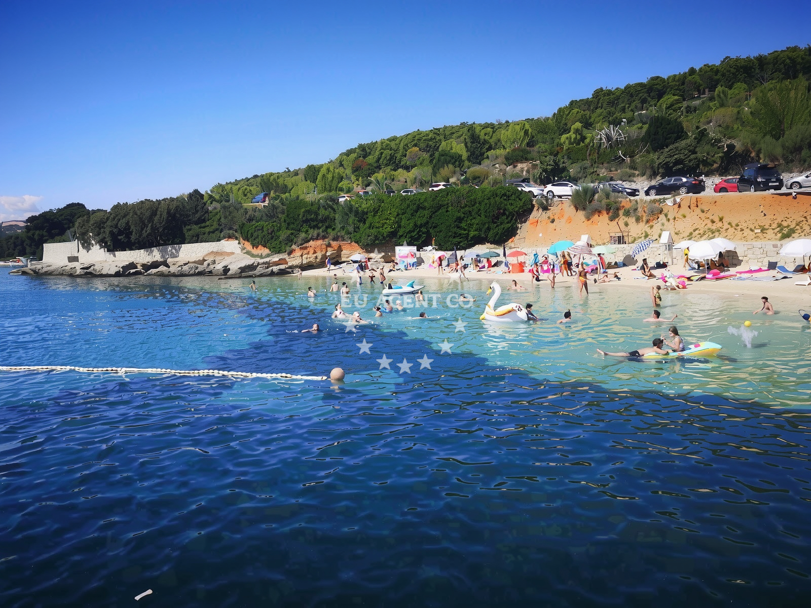 Additional view of Pudarica beach in 574 Barbat, Rab