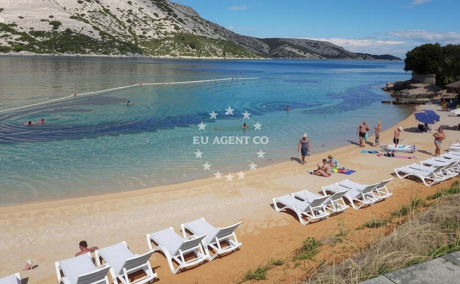 Additional view of Pudarica beach in 574 Barbat, Rab