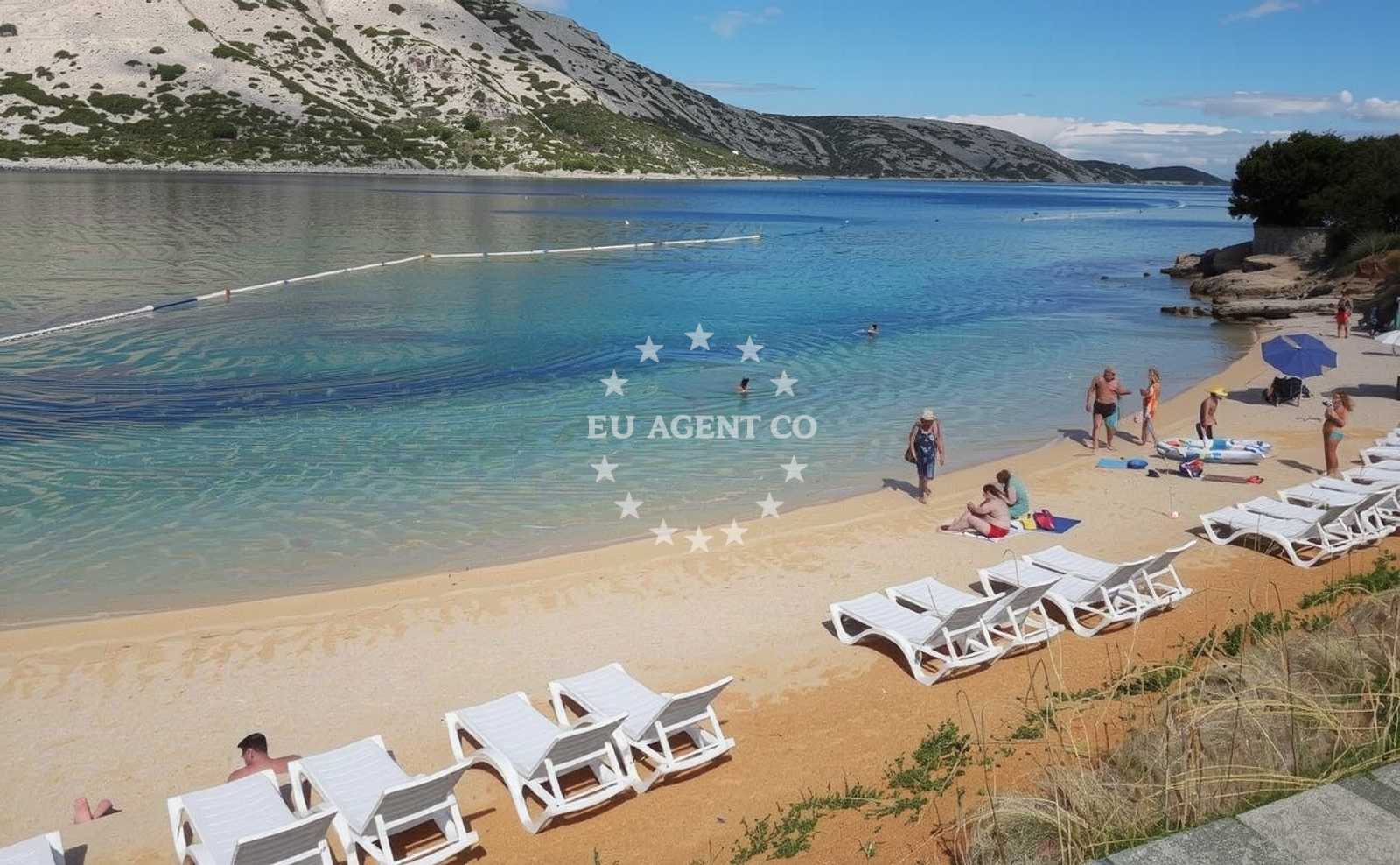 Additional view of Pudarica beach in 574 Barbat, Rab