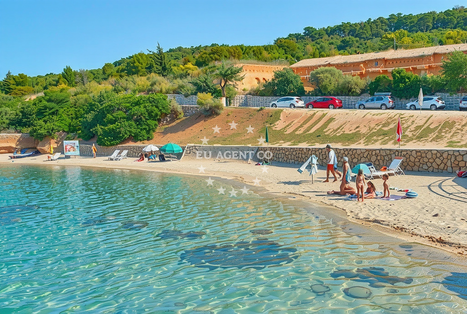 Additional view of Pudarica beach in 574 Barbat, Rab