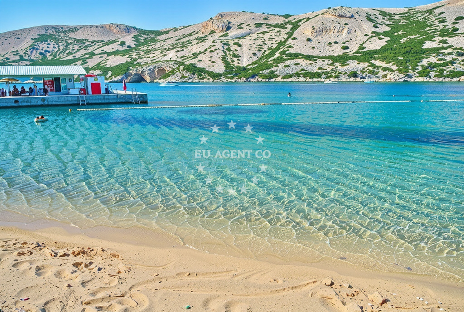 Additional view of Pudarica beach in 574 Barbat, Rab
