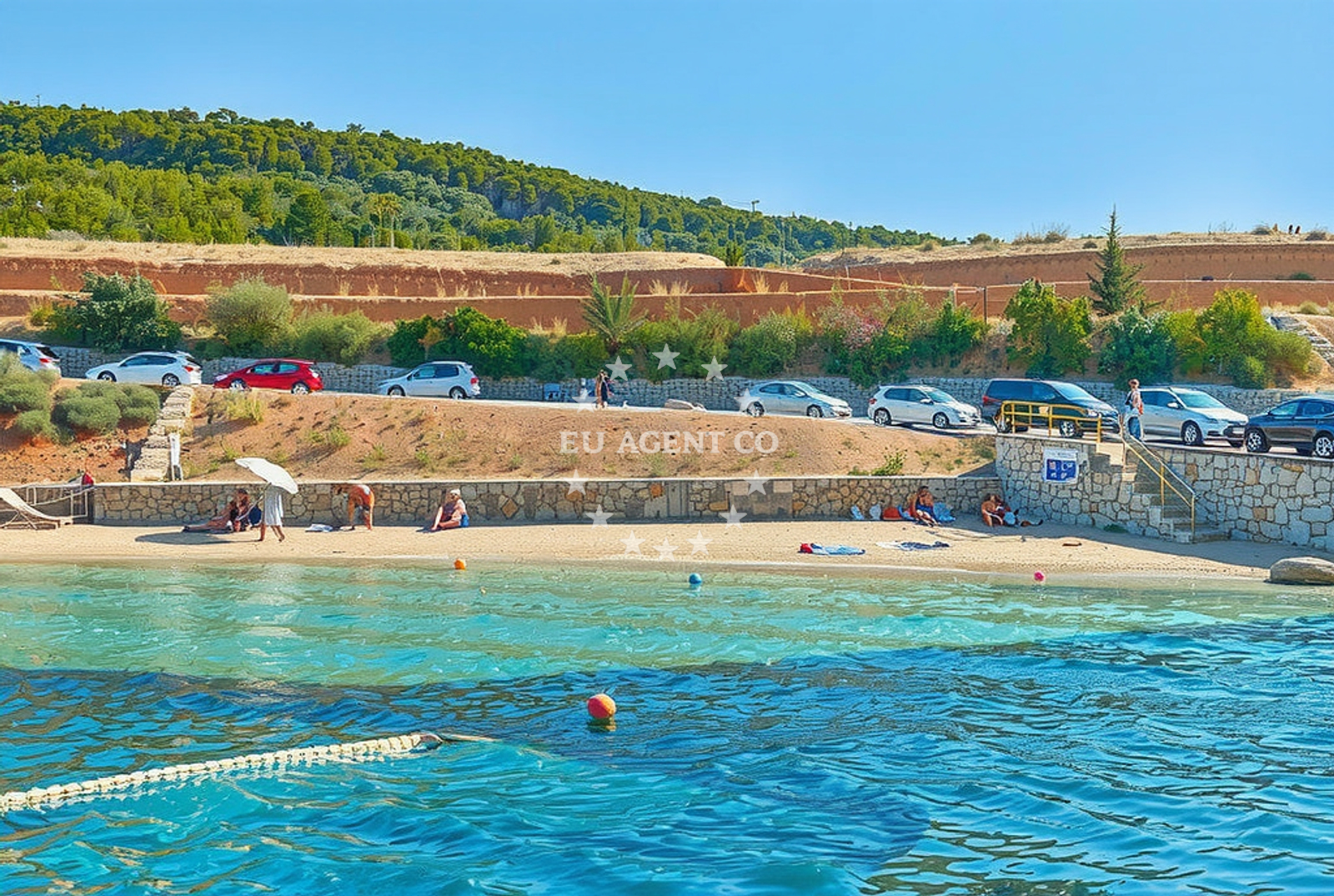 Additional view of Pudarica beach in 574 Barbat, Rab