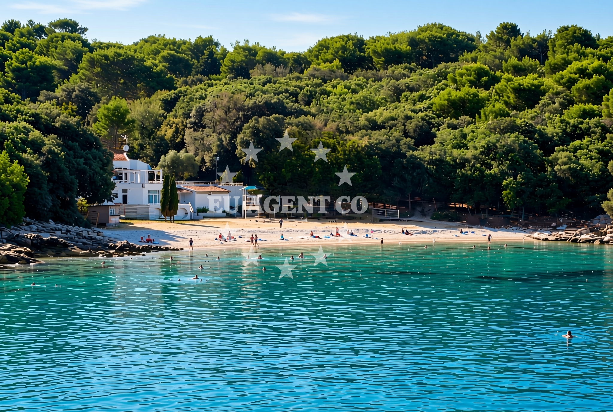 Shoreline and swimming area at Pula: beaches and coves (37) in Pula