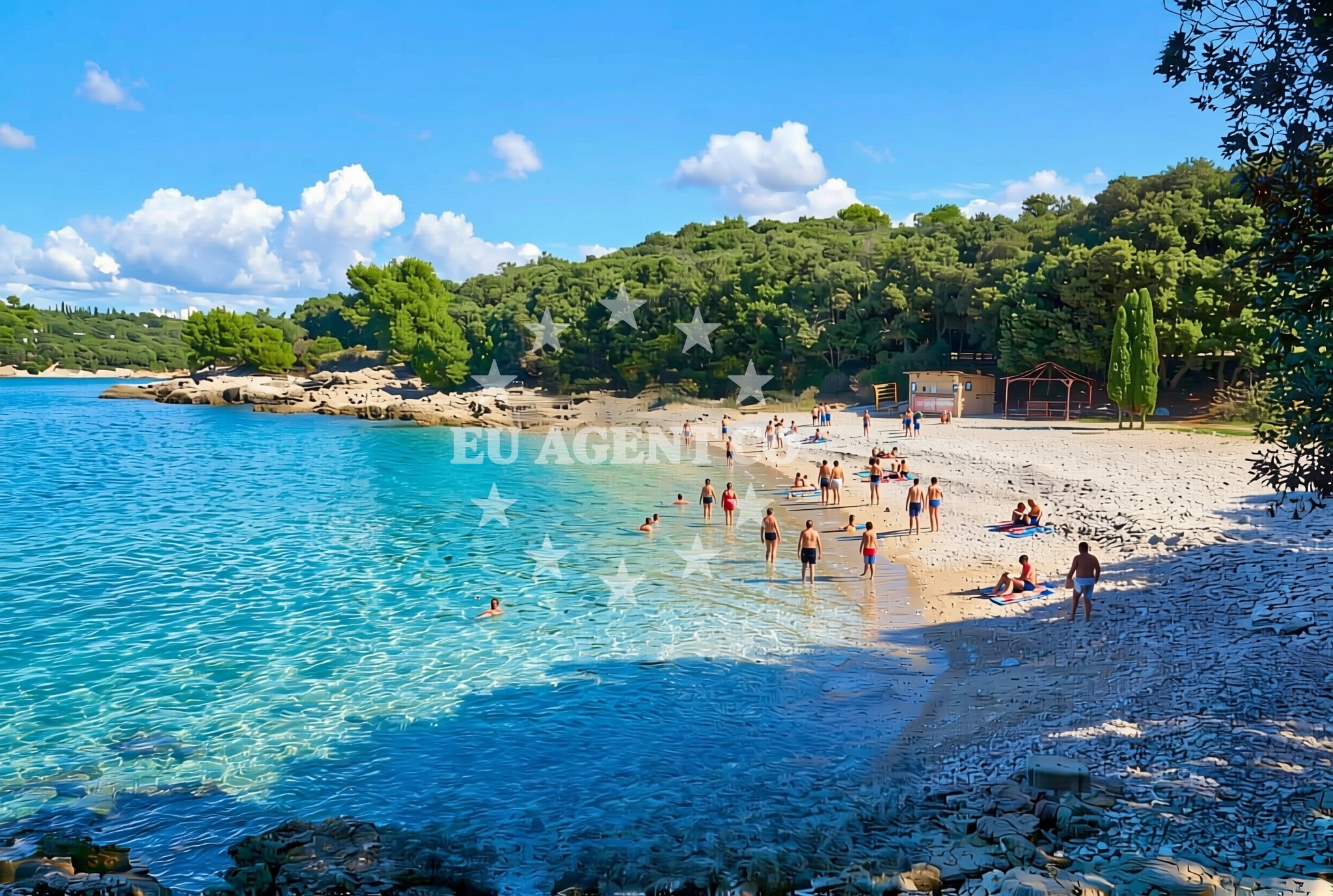 Sea and coastal view of Pula: beaches and coves (37) in Pula