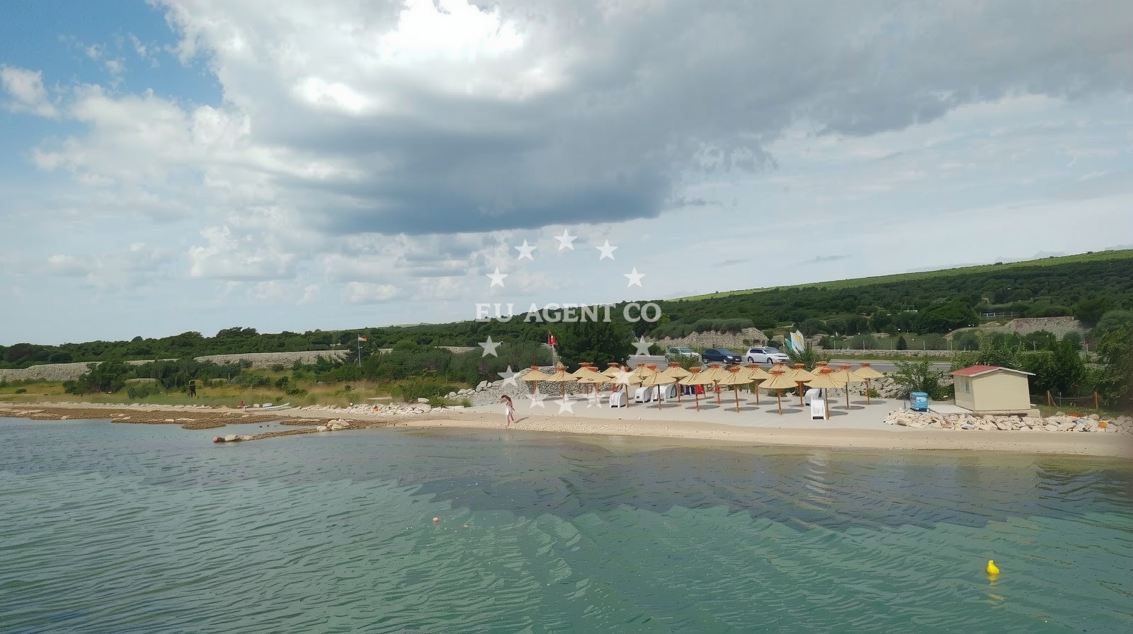 Additional view of Punat beach in , Kornić