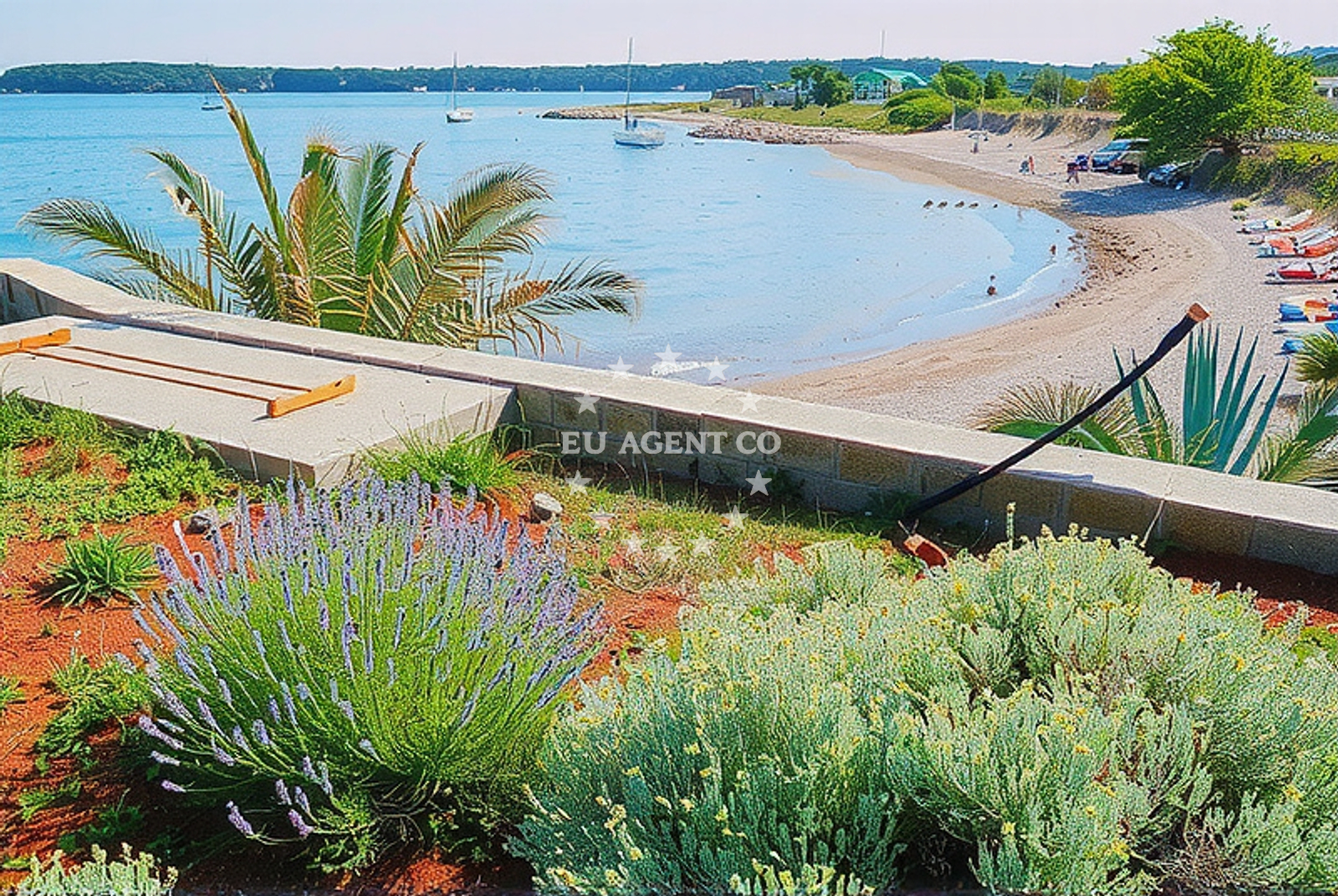 Additional view of Punat beach in , Kornić