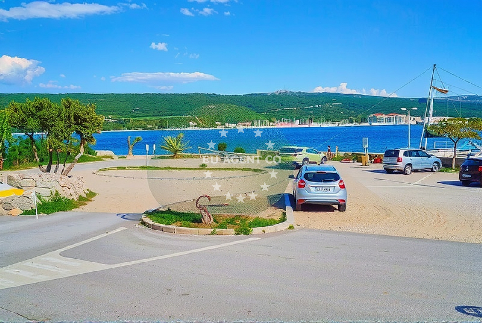 Additional view of Punat beach in , Kornić