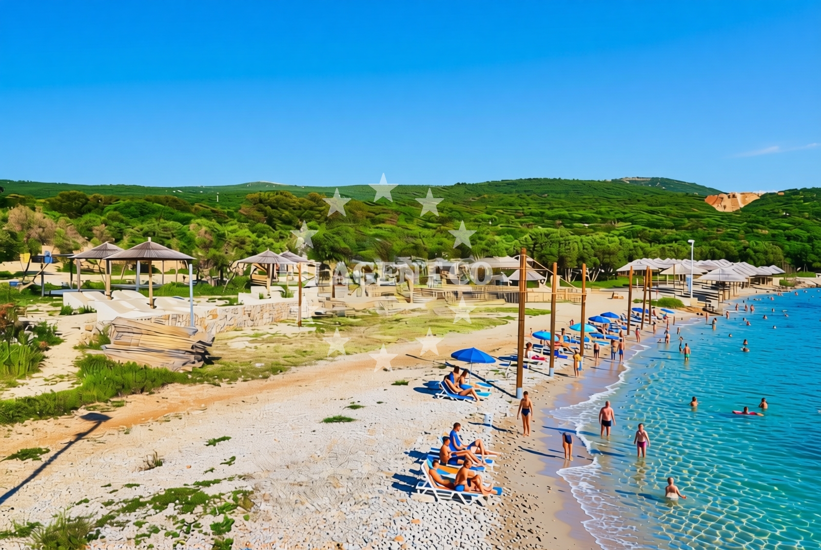Shoreline and swimming area at Punat (Krk): beaches and coves (10) in Punat (Krk)