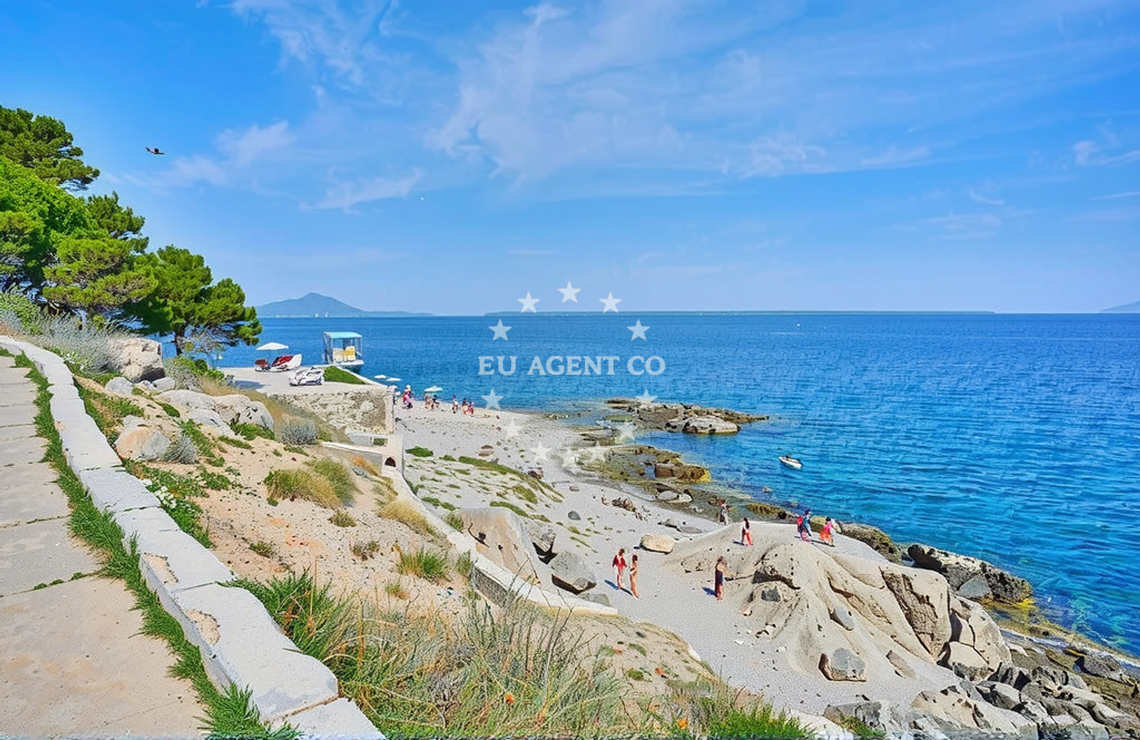 Additional view of Punta beach in otok Mali Lošinj Apartmaji Punta, Veli Lošinj