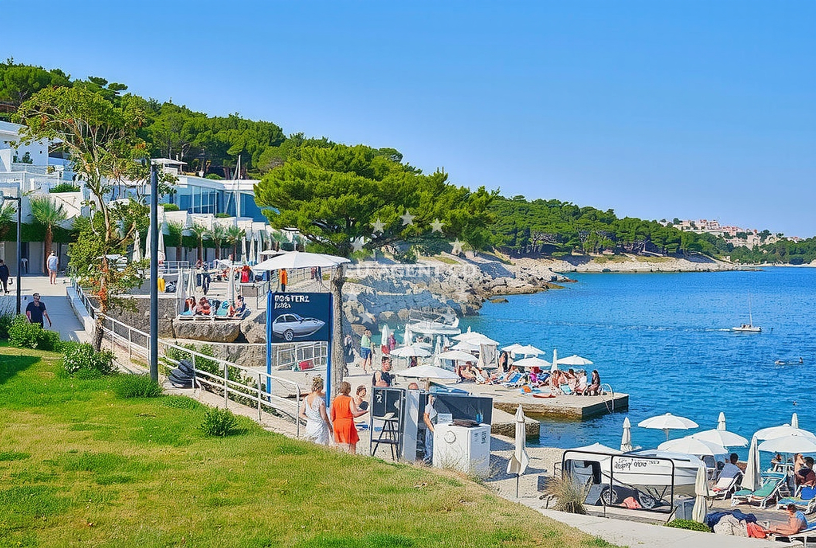 Additional view of Punta beach in otok Mali Lošinj Apartmaji Punta, Veli Lošinj