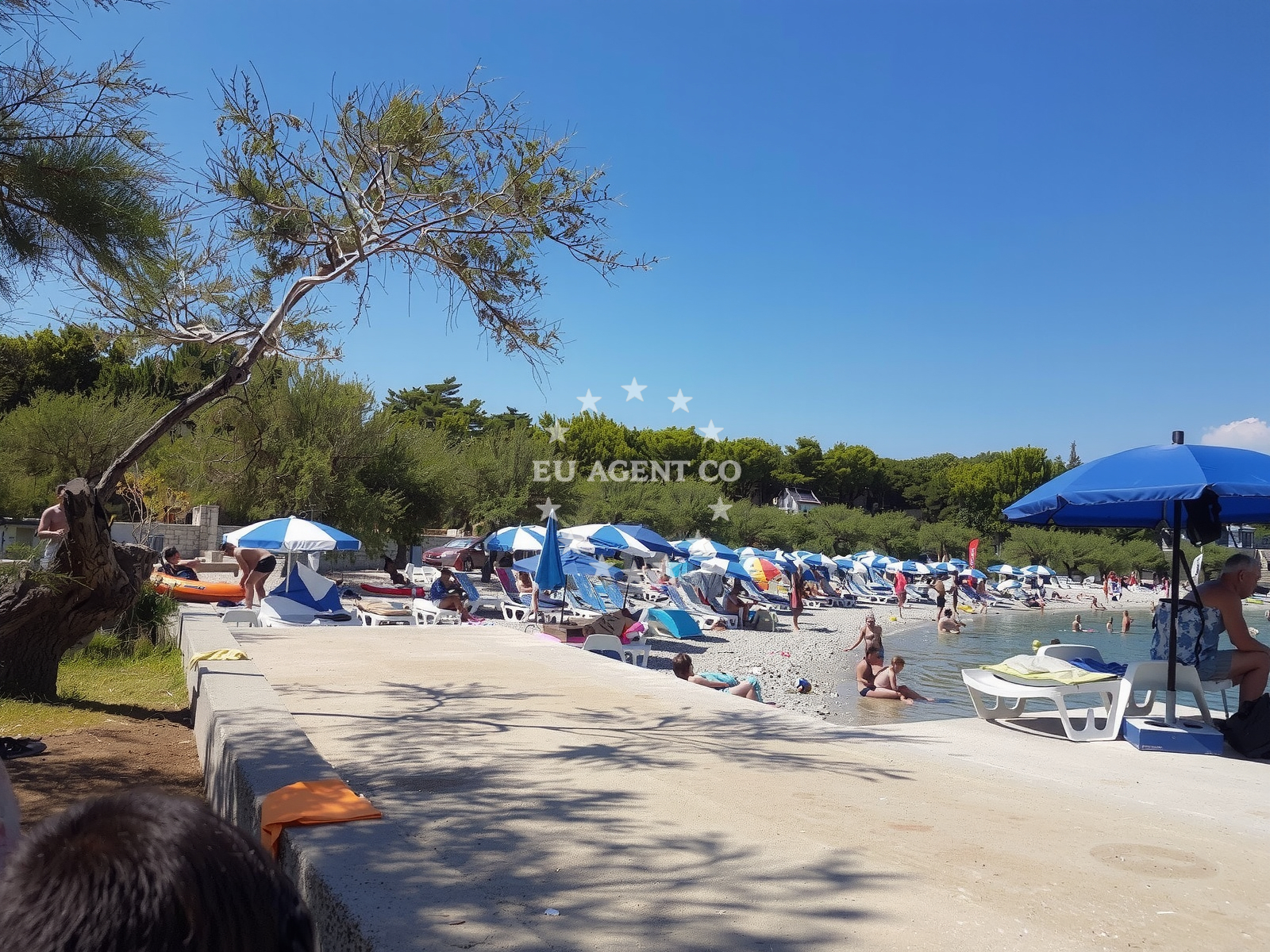 Shoreline and swimming area at Punta beach in Bana Josipa Jel?i?a 1A, Supetar