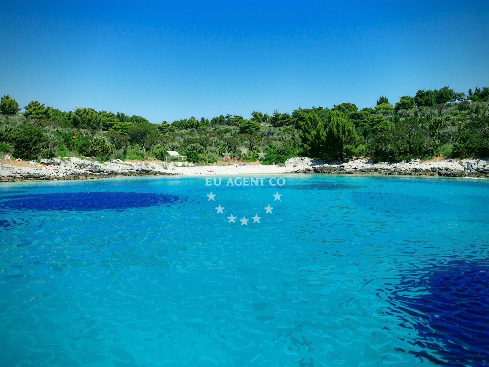 Overview of Punta beach in Stracincica bb, Vela Luka