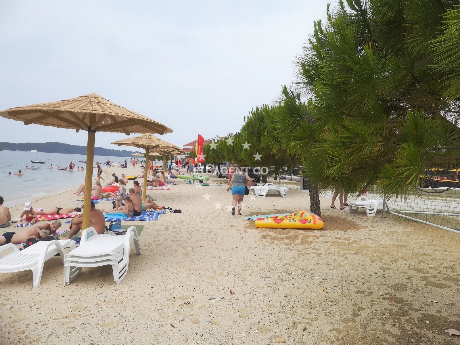 Beach facilities and surroundings at Punta Bibinje beach in Ulica kraj Punte 12, Bibinje