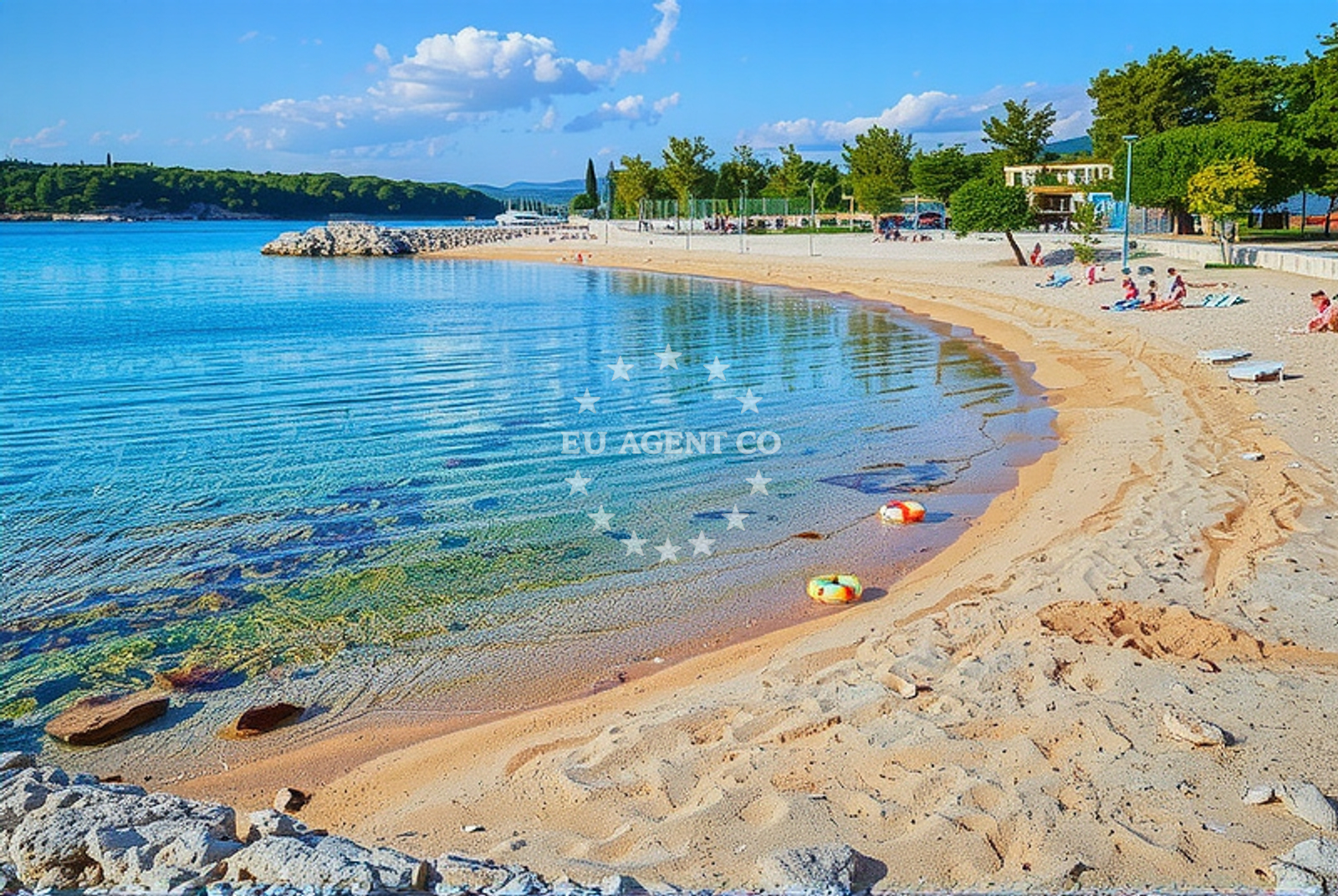 Additional view of Punta Debi beach in Buka ulica 15, Punat