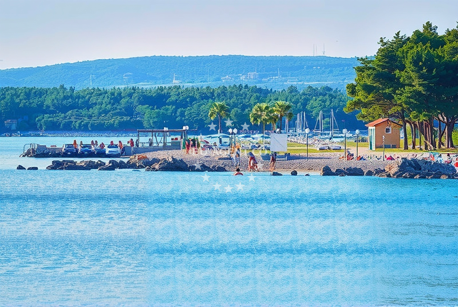 Additional view of Punta Debi beach in Buka ulica 15, Punat