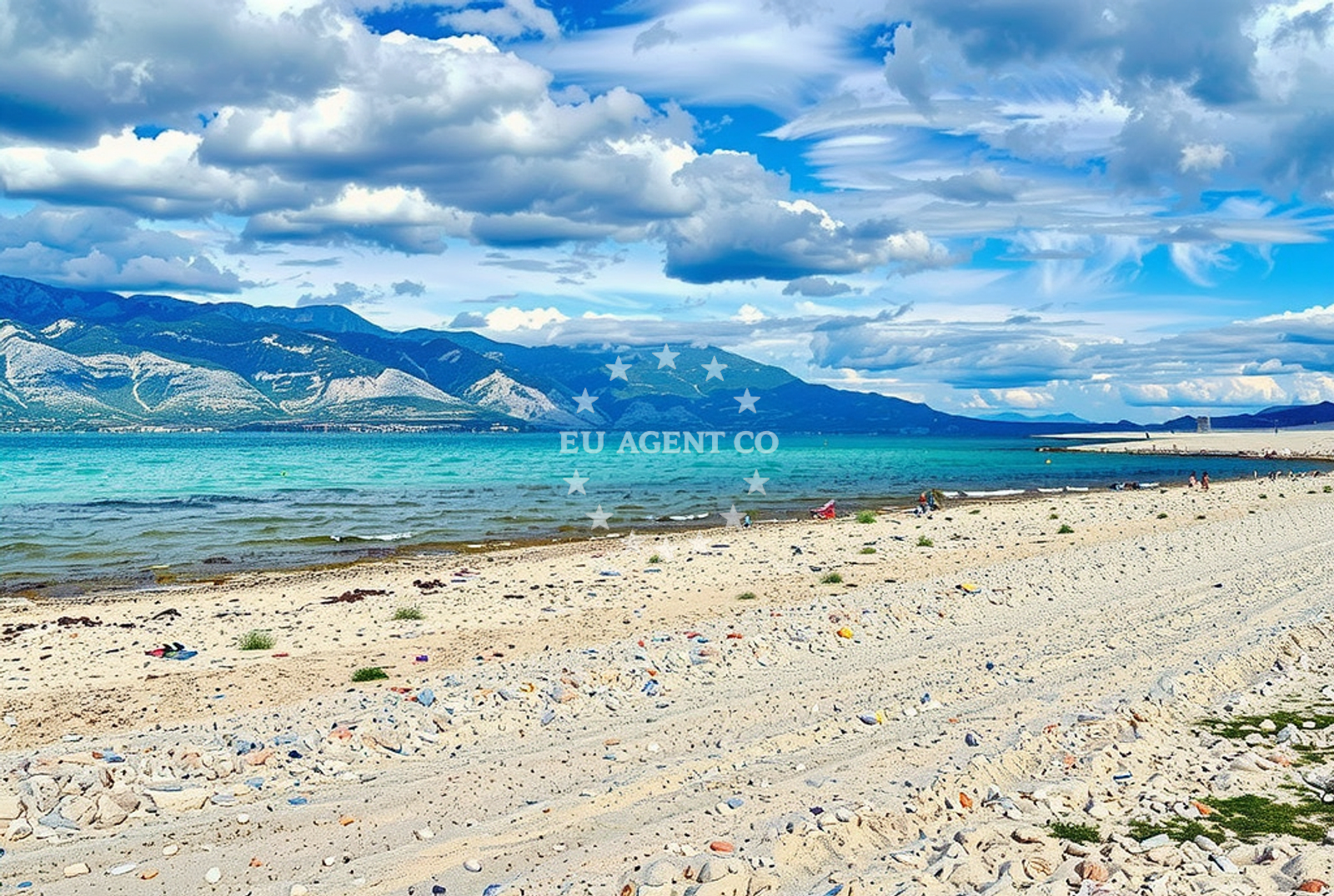Sea and coastal view of Punta (Dragunica), Ražanac Beach in Punta (Dragunica)