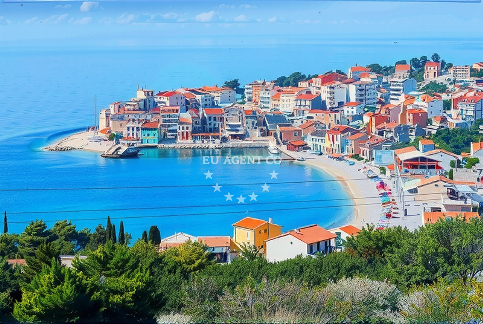 Additional view of Punta II beach in igrane 206/A, Igrane