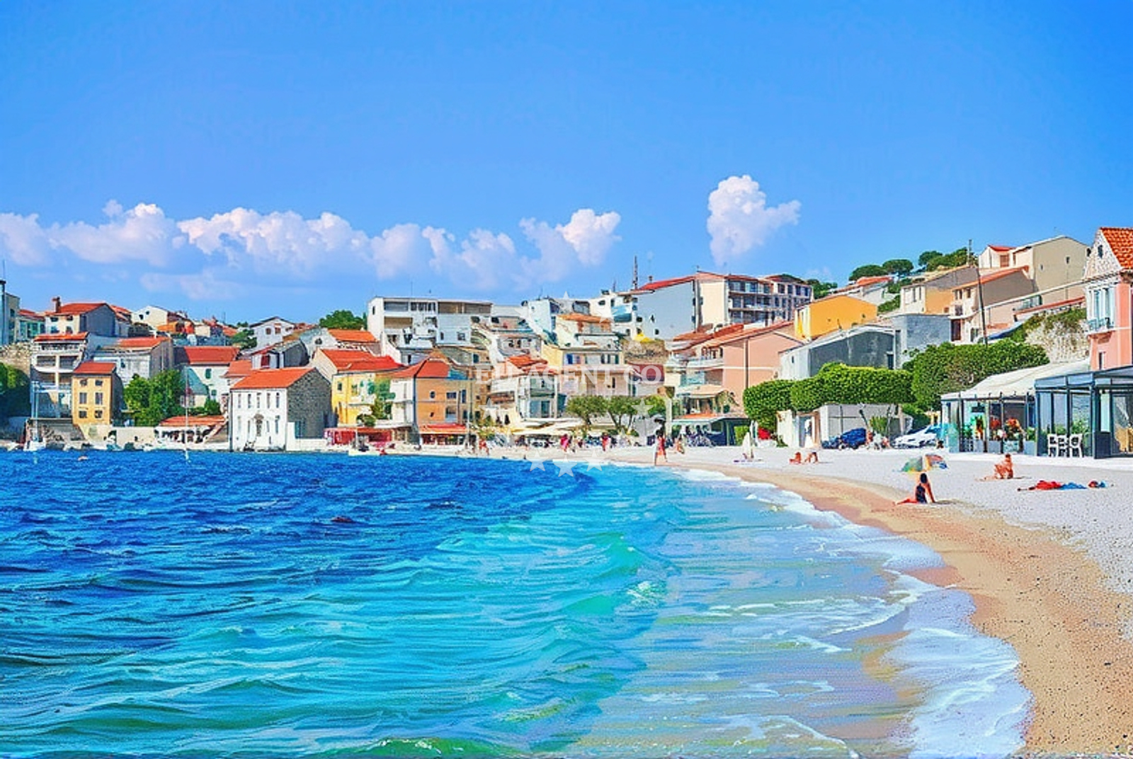 Additional view of Punta II beach in igrane 206/A, Igrane