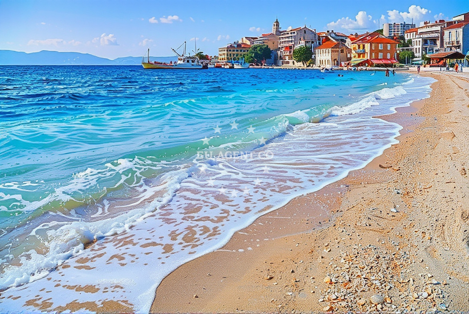 Additional view of Punta II beach in igrane 206/A, Igrane