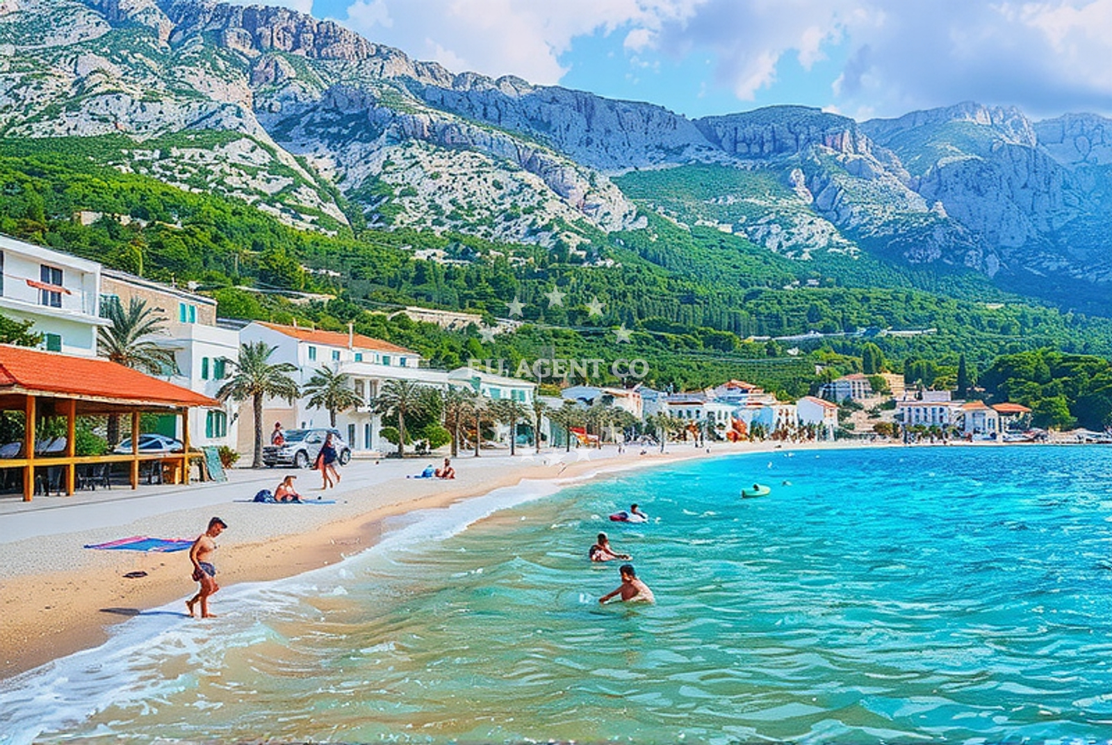 Additional view of Punta II beach in igrane 206/A, Igrane