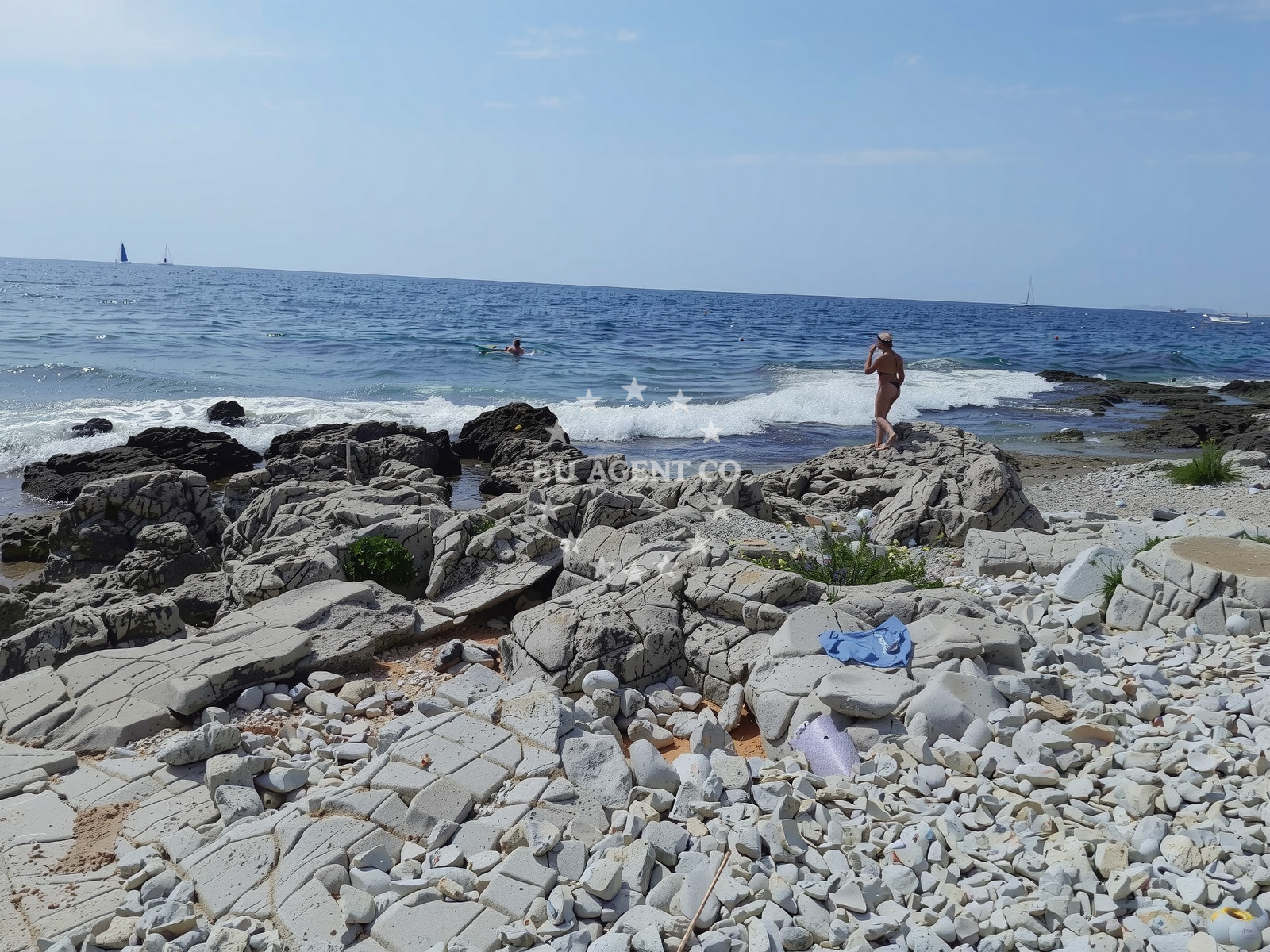 Additional view of Punta Križ beach in Monsena 1, Rovinj