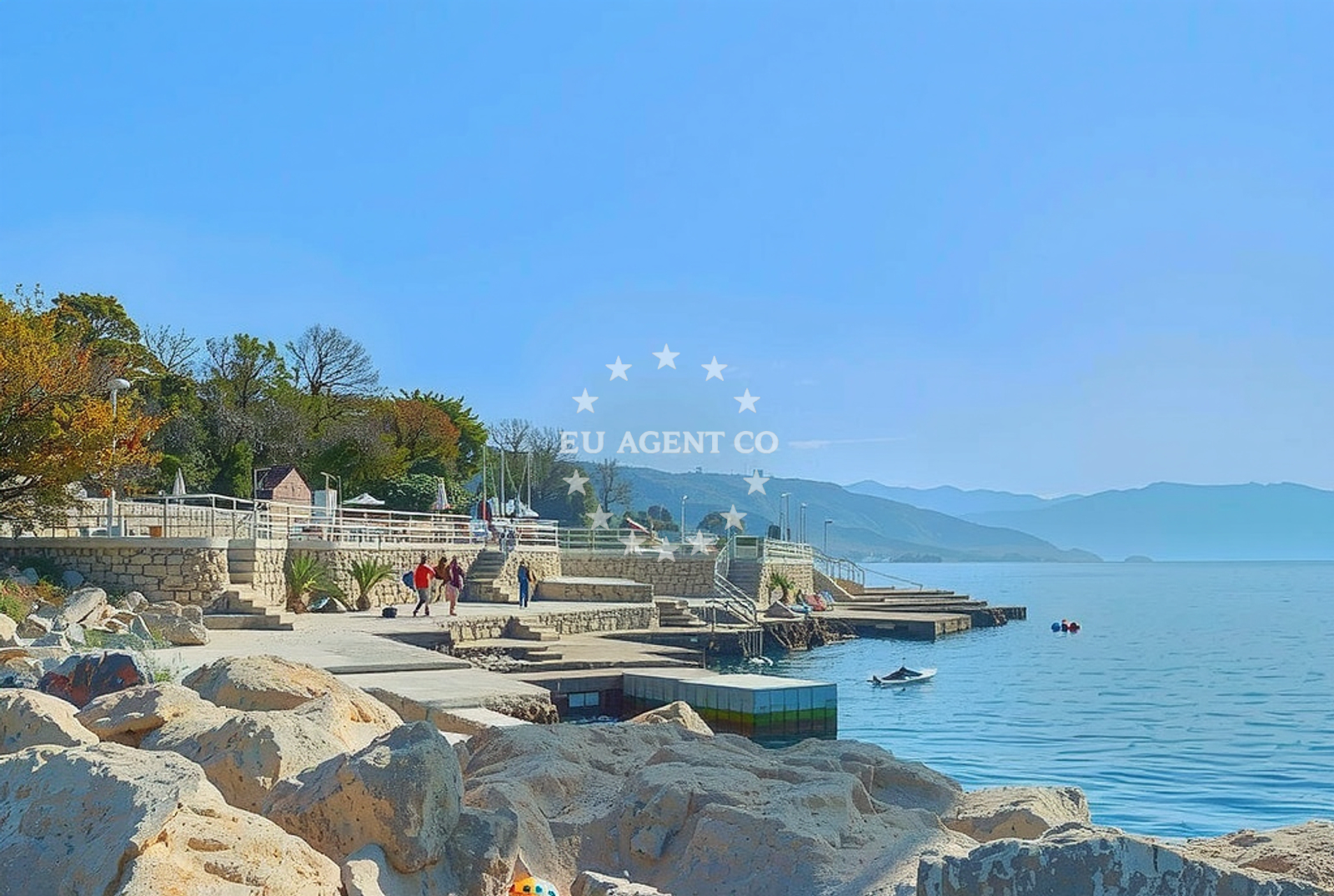 Shoreline and swimming area at Punta, Povile Beach in Punta