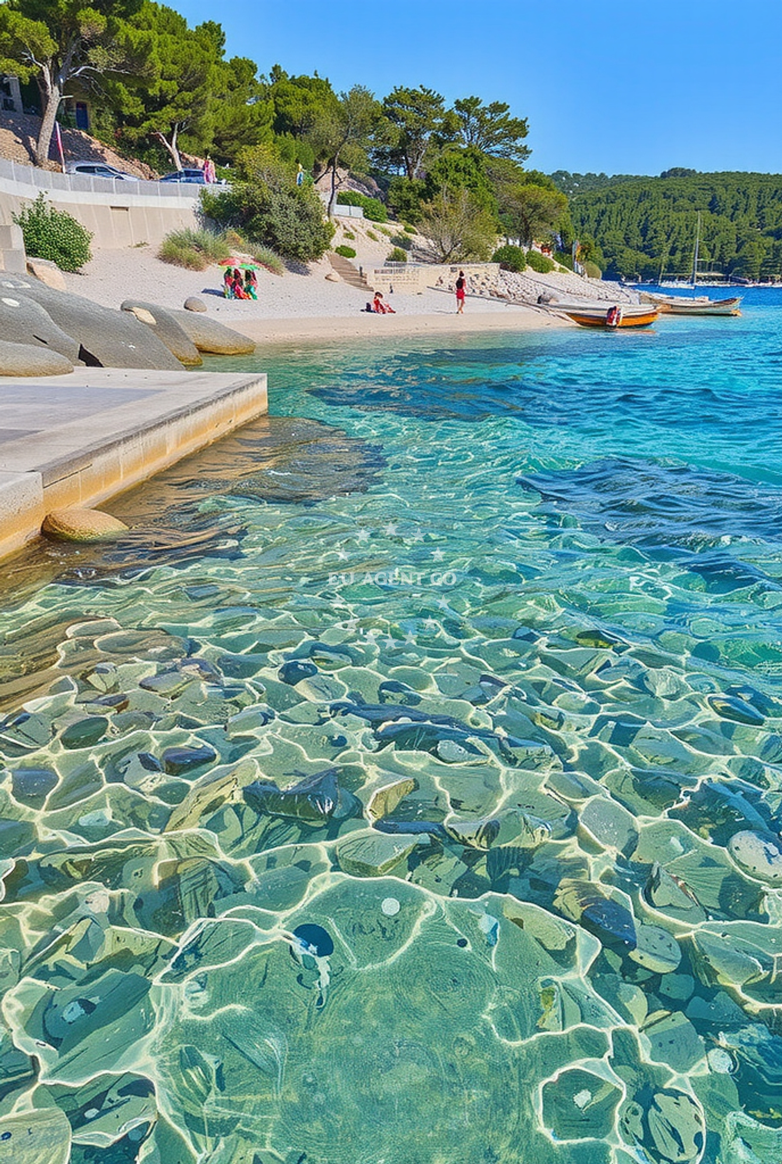 Additional view of Punta, Selca (Brač) Beach in Punta