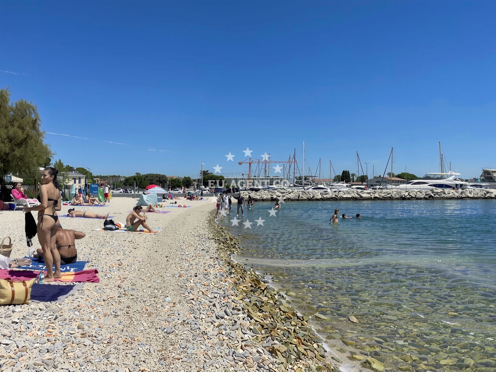 Sea and coastal view of Puntamika Beach in 5 Ulica Vlahe Bukovca, Zadar