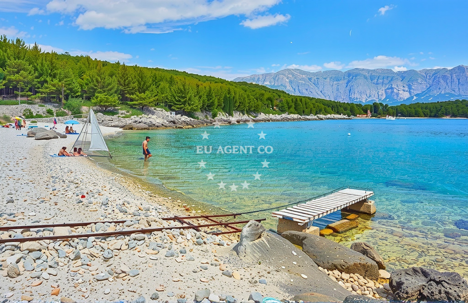 Additional view of Puntica beach in Šolova 2, Sumartin