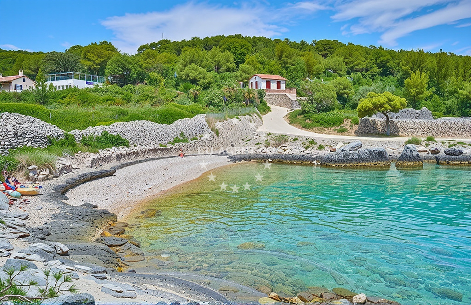 Additional view of Puntica II beach in Put Pojatice, Sumartin
