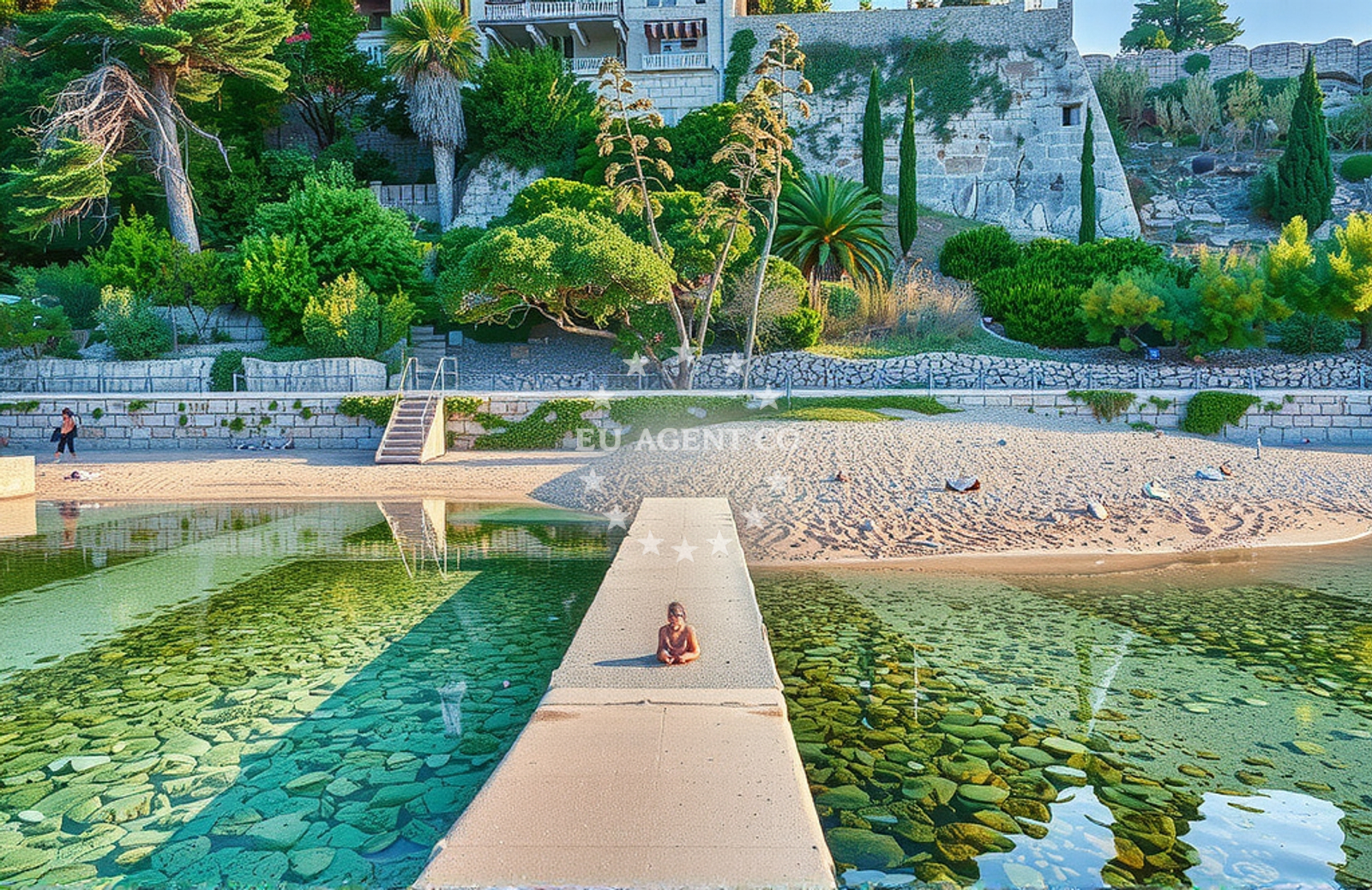 Beach facilities and surroundings at Rab (Rab): beaches and coves (2) in Rab (Rab)