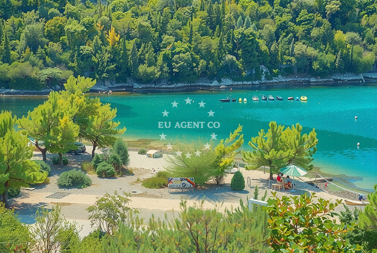 Overview of Raba: beaches and coves (1) in Raba