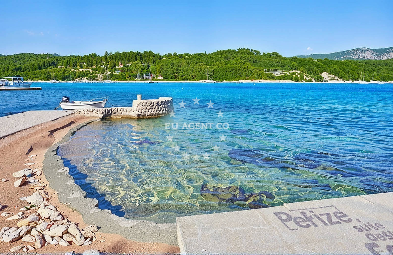 Shoreline and swimming area at Račišće (Korčula): beaches and coves (9) in Račišće (Korčula)