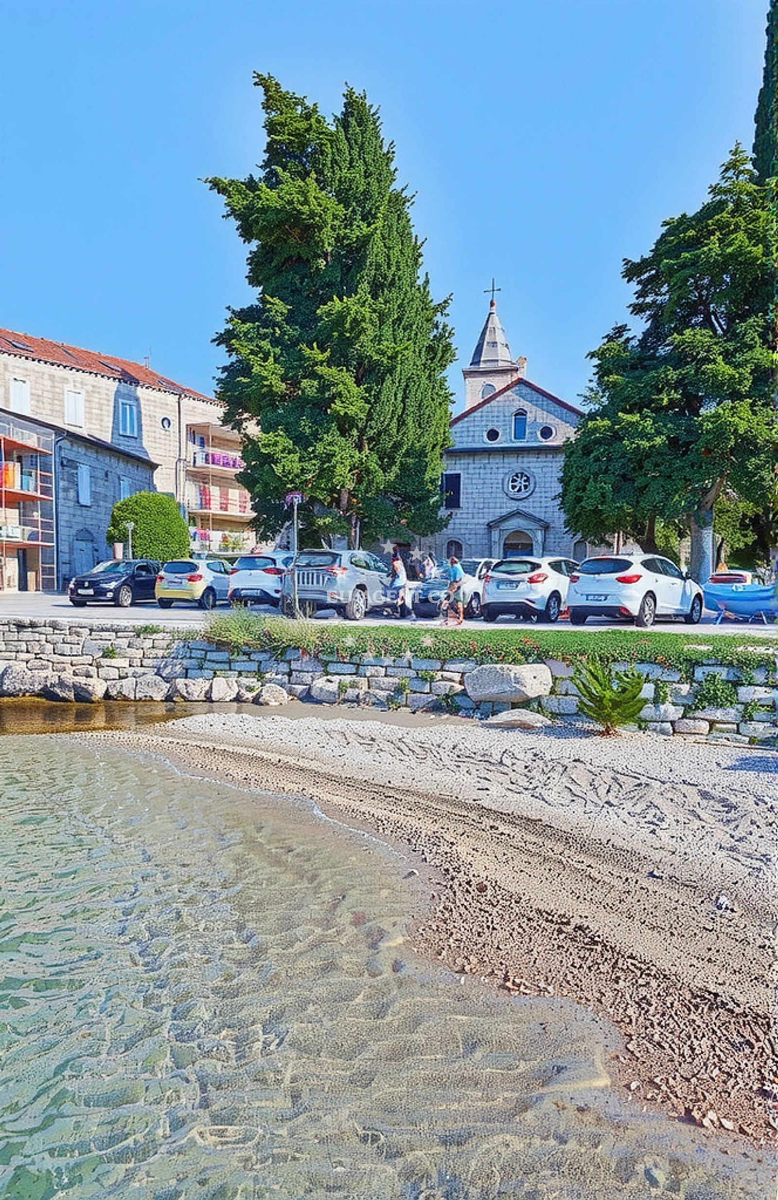 Beach facilities and surroundings at Račišće, Račišće (Korčula) Beach in Račišće