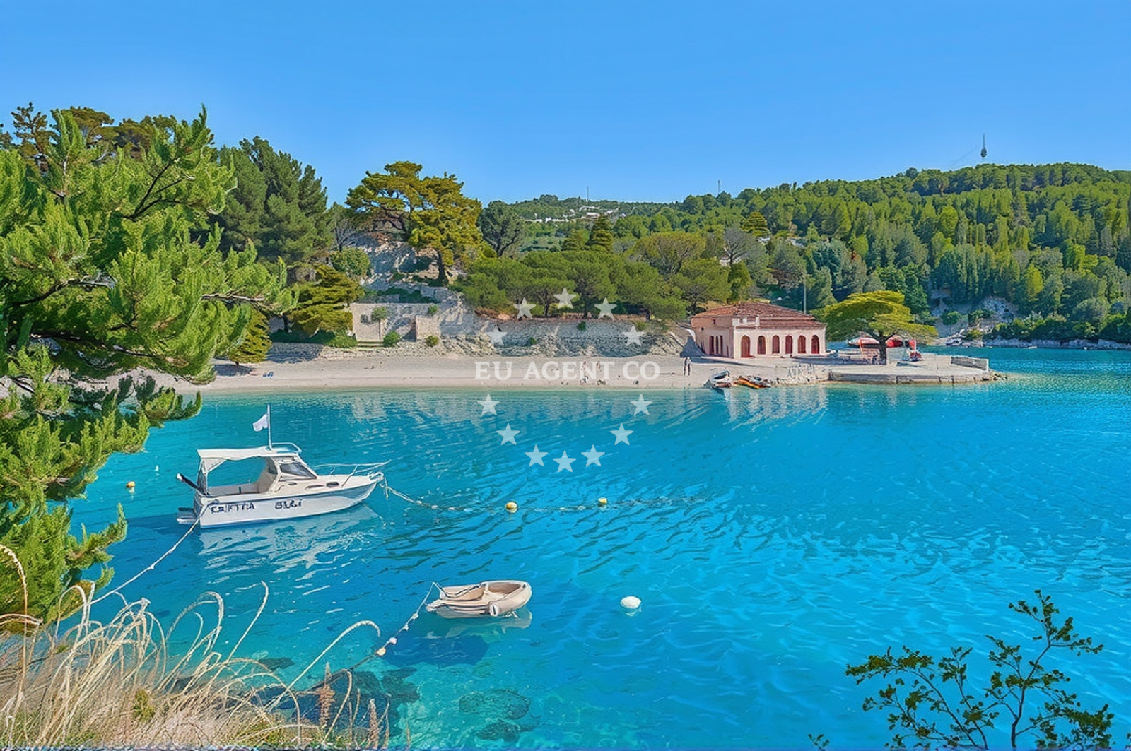 Shoreline and swimming area at Radonja, Selca (Brač) Beach in Radonja