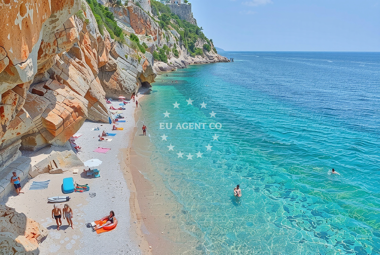 Sea and coastal view of Radovčići: beaches and coves in Radovčići