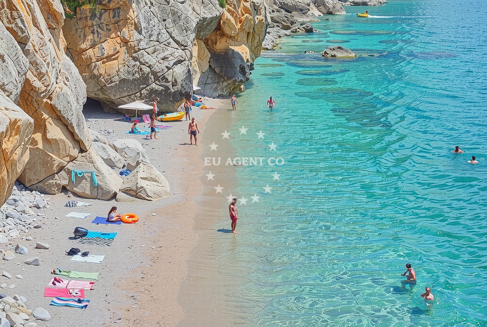 Beach facilities and surroundings at Radovčići: beaches and coves in Radovčići