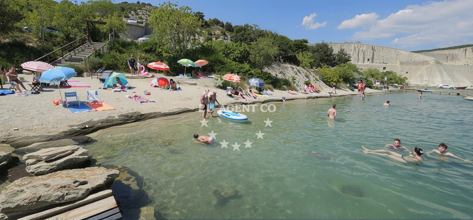 Sea and coastal view of Rakalj Beach in DALMATINSKA 83, Rakalj