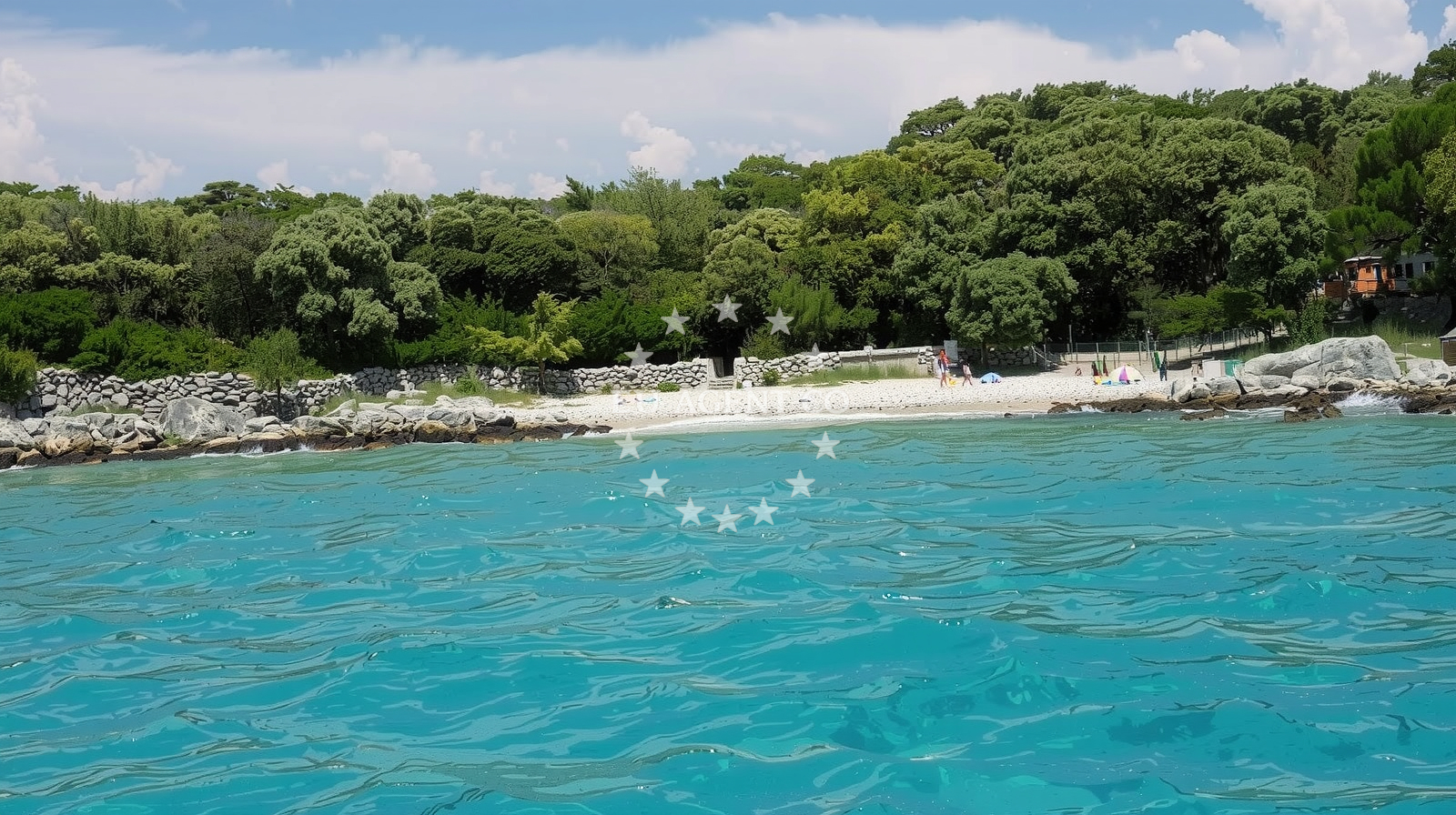 Sea and coastal view of Raphael beach in Samorašnji 98, Škuncini stani, Novalja